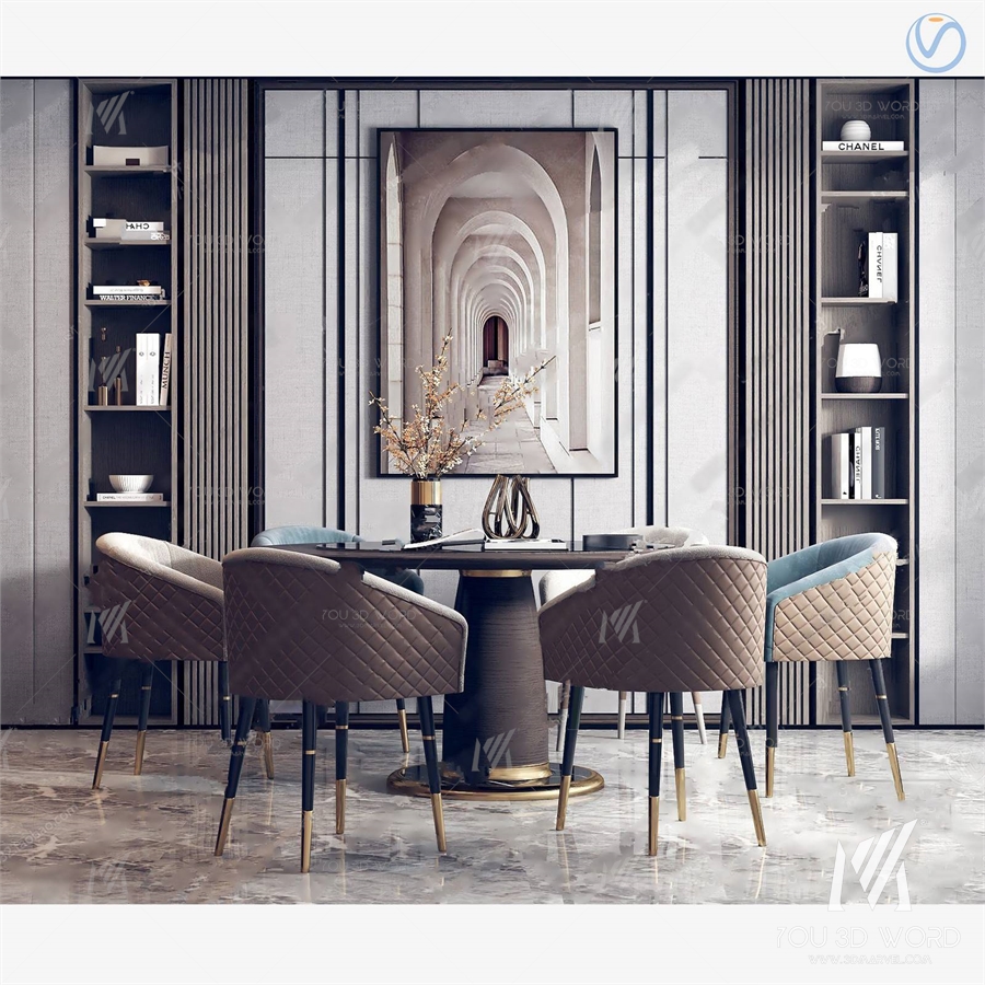 modern restaurant 3d model